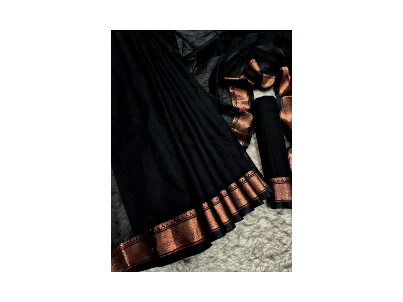 Nokshi Pair Suti Saree - Image 5