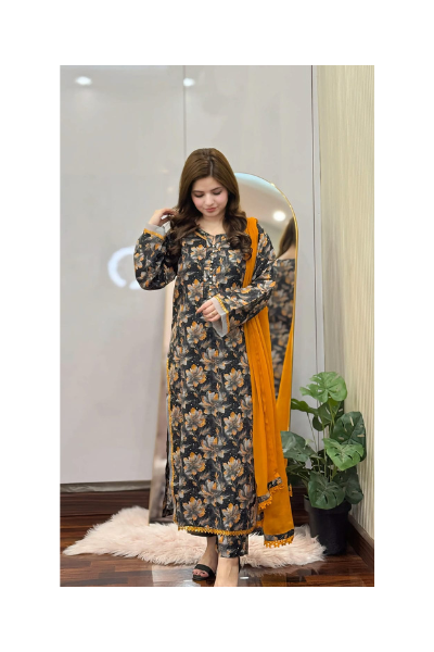 Cotton Readymade Three Piece