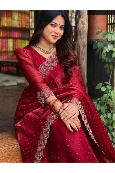 Georgette Sharee with Blouse Piece