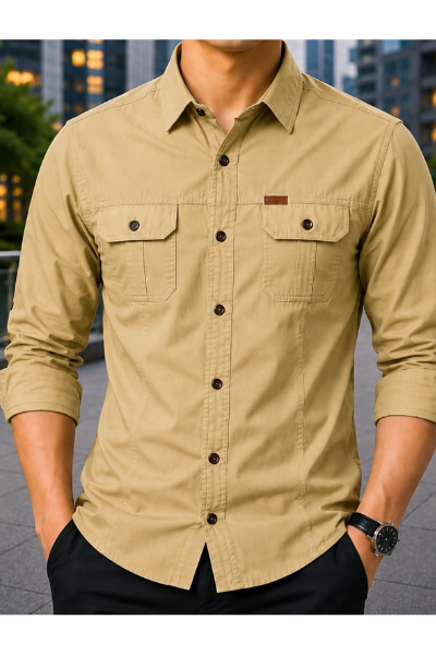 Stylish Full Sleeve Panel Shirt