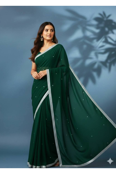 Georgette Sharee with Blouse Piece