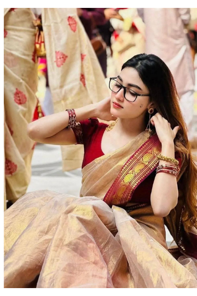 Indian Lama Silk Saree