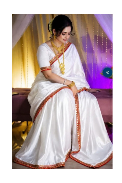 Indian Tuba Lama Silk saree